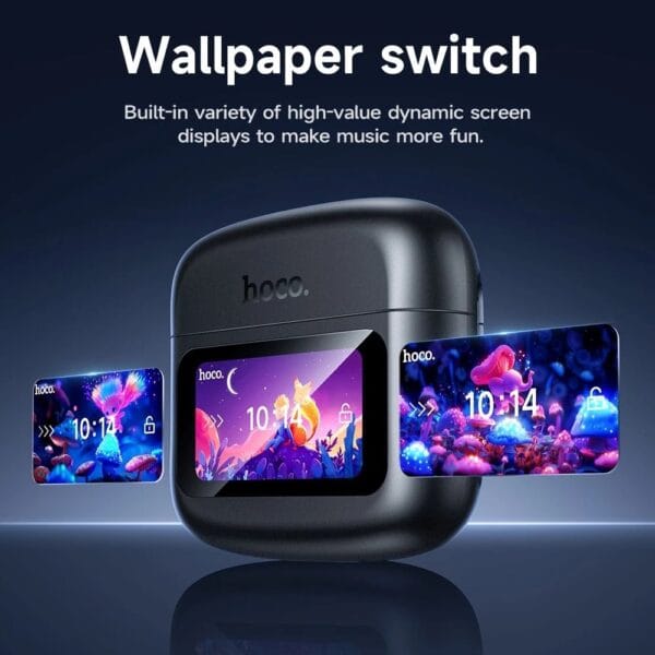 HOCO EQ14 – Écouteurs Bluetooth 5.4 avec écran tactile intelligent LED – Image 13
