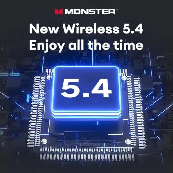 Monster MAXSTAR MQT52 – Écouteurs Bluetooth 5.4 avec Son Cinéma 3D, IA ENC – Image 5