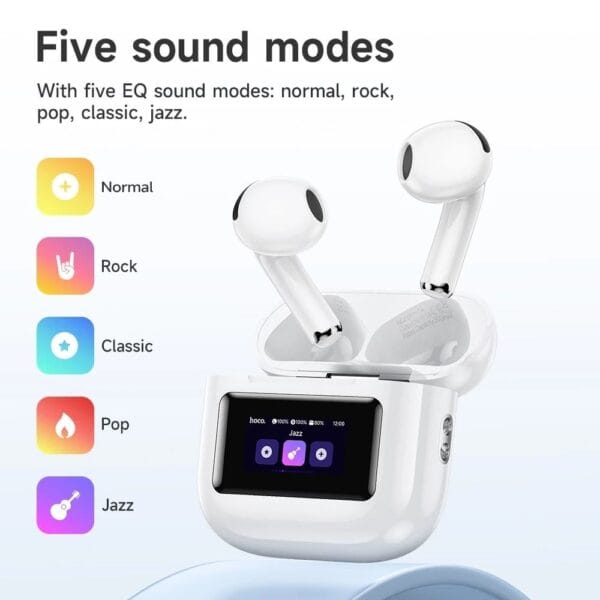 Hoco EW73 – Écouteurs Bluetooth 5.4 avec Écran Tactile Intelligent – Image 13