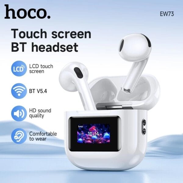 Hoco EW73 – Écouteurs Bluetooth 5.4 avec Écran Tactile Intelligent – Image 2