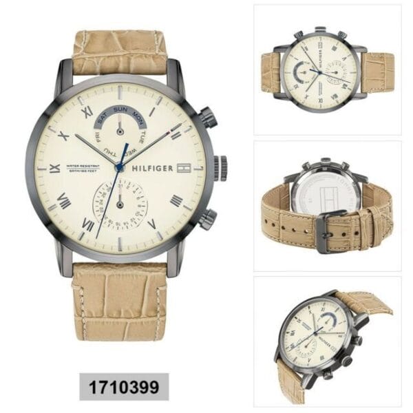 Montre Classique Homme 1710399 - Cadran Crème & Bracelet Cuir – Image 13