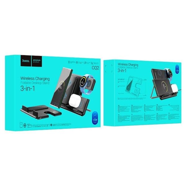 Hoco CQ2 Flash – Chargeur Sans Fil 3-en-1 – Image 6