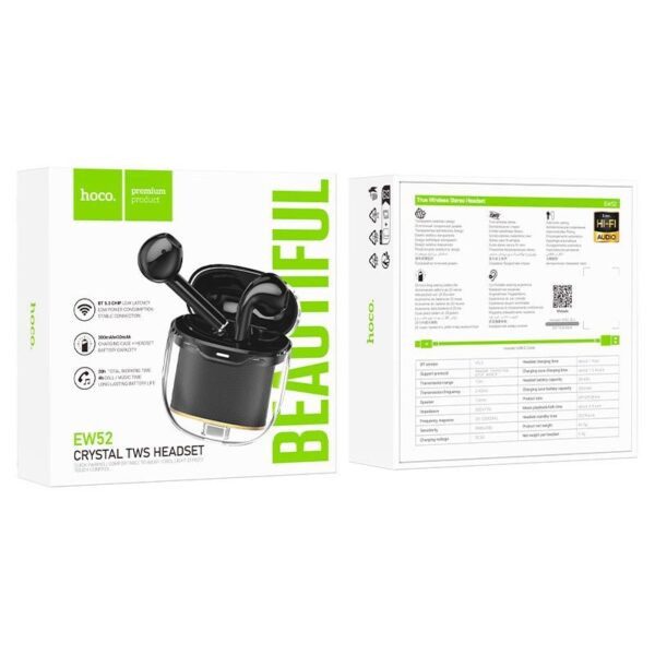 Hoco EW52 Lilly – Écouteurs sans fil TWS Bluetooth 5.3 – Image 11