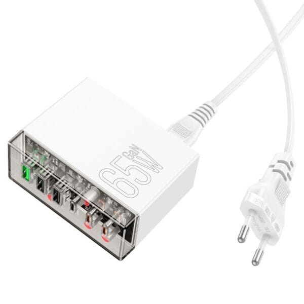 Hoco N36 Fuerza – Station de Charge GaN 65W avec 6 Ports – Image 5
