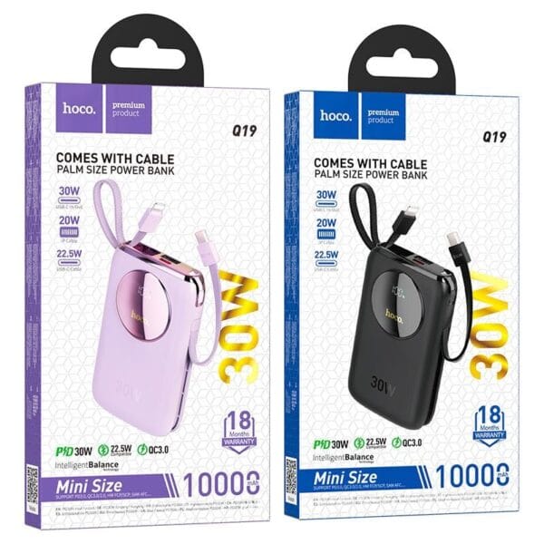 Hoco Q19 Lucky – Power Bank 10000mAh Fast Charge PD30W + QC3.0