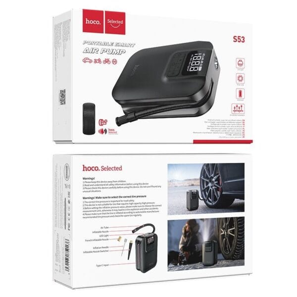 S53 Breeze - Mini Pompe à Air Rechargeable avec PowerBank 2500mAh – Image 6