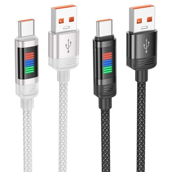 Hoco U126 Lantern - Câble de Charge Super Fast 5A USB vers Type-C (1.2m) – Image 3