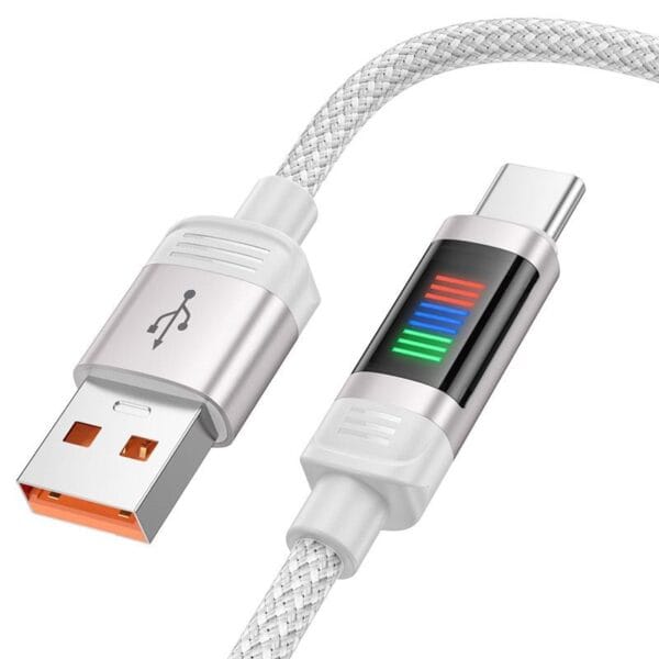 Hoco U126 Lantern - Câble de Charge Super Fast 5A USB vers Type-C (1.2m) – Image 6