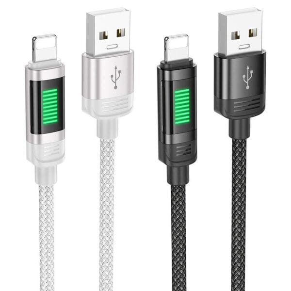 Hoco U126 Lantern - Câble de Charge Rapide USB vers Lightning (IP) - 1.2m – Image 3