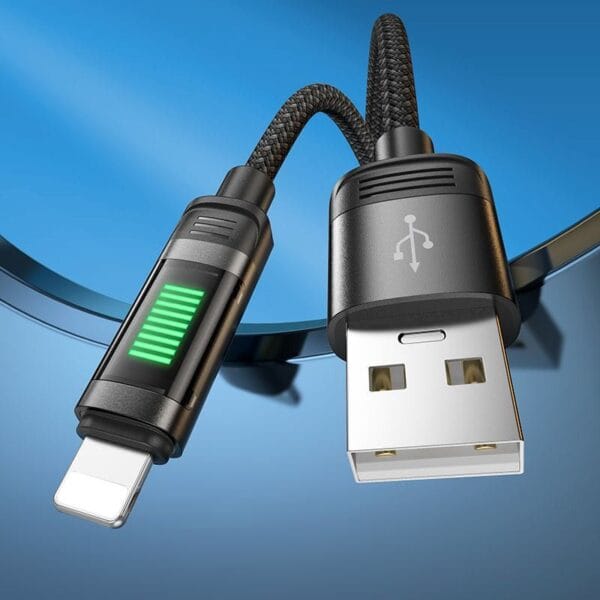 Hoco U126 Lantern - Câble de Charge Rapide USB vers Lightning (IP) - 1.2m – Image 5