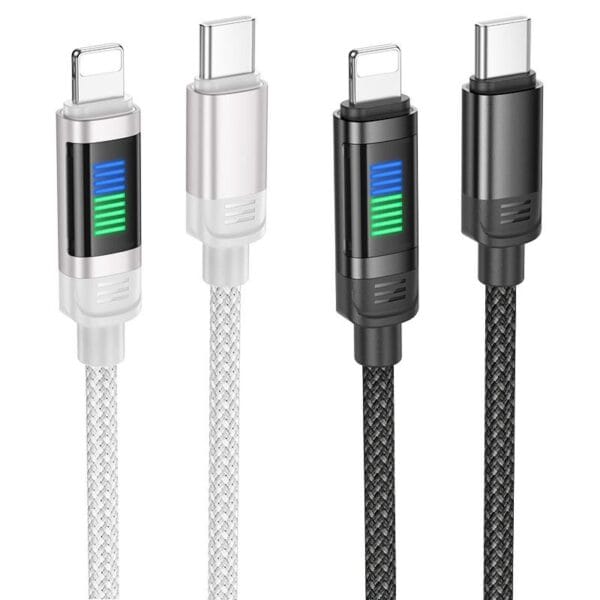 Hoco U126 Lantern - Câble de Charge Rapide Type-C vers Lightning (1.2m) – Image 3
