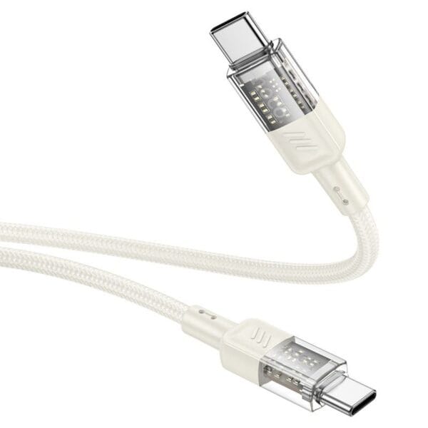 Hoco U129 Spirit – Câble de Charge Rapide 60W Type-C vers Type-C (1.2m) – Image 8