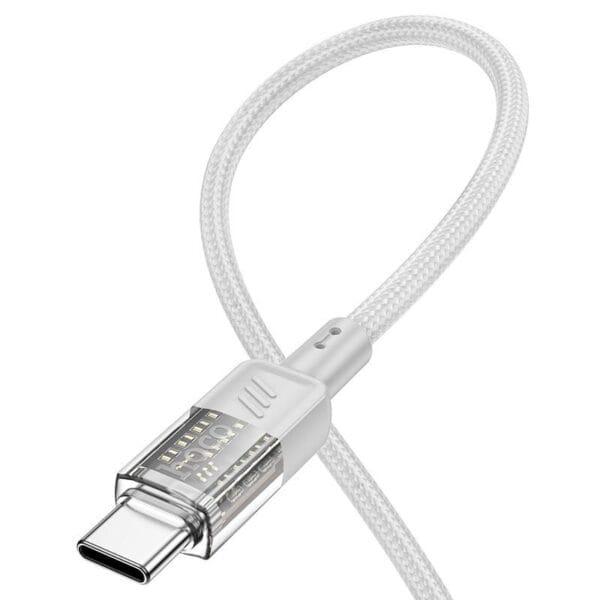 Hoco U129 Spirit – Câble de Charge Rapide 60W Type-C vers Type-C (1.2m) – Image 2