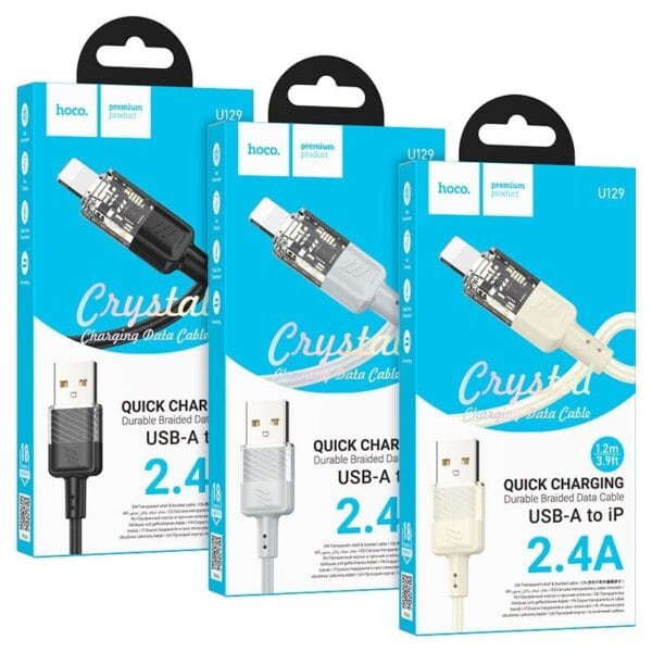 Hoco U129 Spirit - Câble de Charge USB-A vers Lightning (IP) - 1.2m