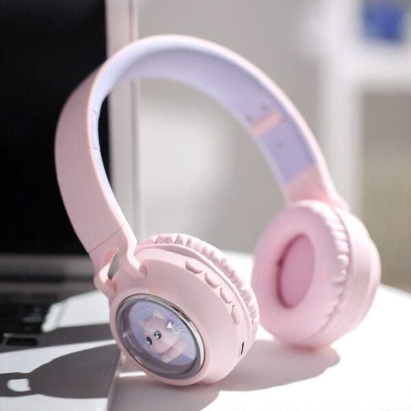 Hoco W50 Cute Fun - Casque Bluetooth 5.3 Pliable avec RGB – Image 9