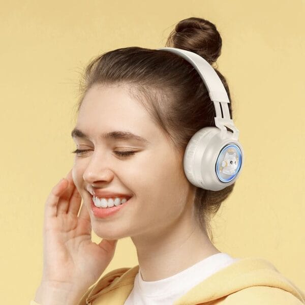 Hoco W50 Cute Fun - Casque Bluetooth 5.3 Pliable avec RGB – Image 4