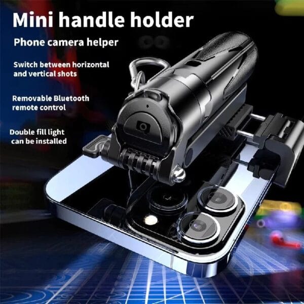 P15 Mini Trépied Selfie Stick 3-en-1 avec Télécommande – Image 9