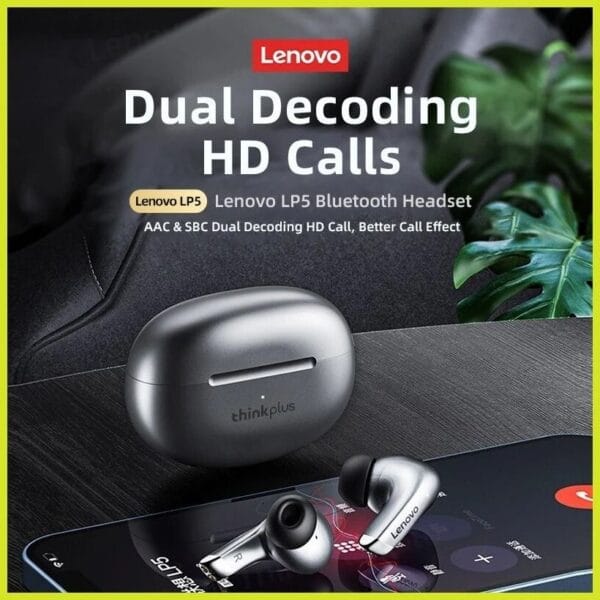 Lenovo LP5 – Écouteurs Bluetooth TWS avec Basses Puissantes – Image 5
