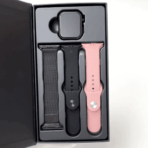HainoTeko SQ-17 Mini – Smart Watch Series 10 AMOLED avec 3 Bracelets – Image 14