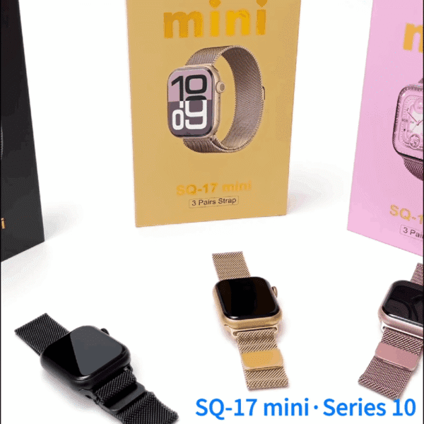 HainoTeko SQ-17 Mini – Smart Watch Series 10 AMOLED avec 3 Bracelets – Image 16