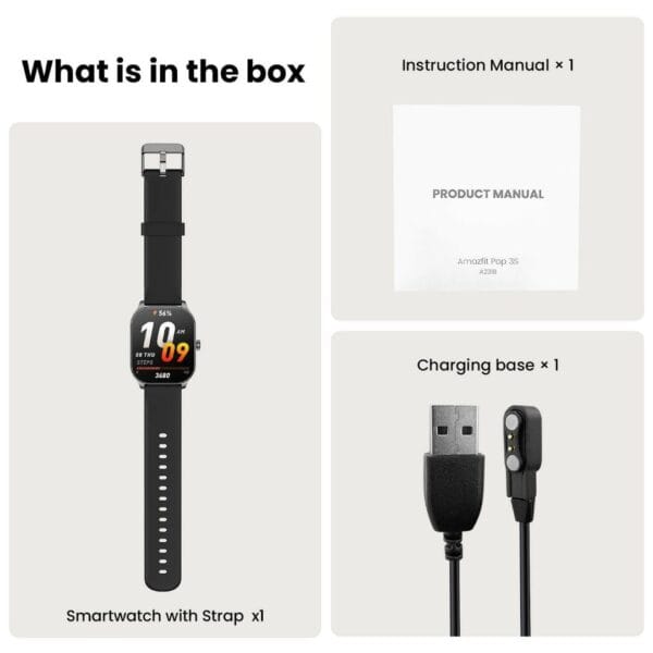 Amazfit Pop 3S – Smart Watch Premium avec Écran AMOLED 1.96" – Image 14