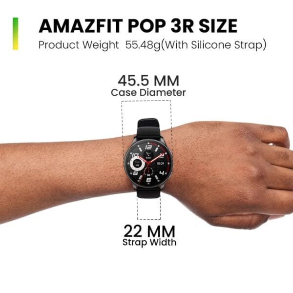 Amazfit Pop 3R - Smart Watch Premium avec Écran AMOLED 1.43″ HD – Image 9