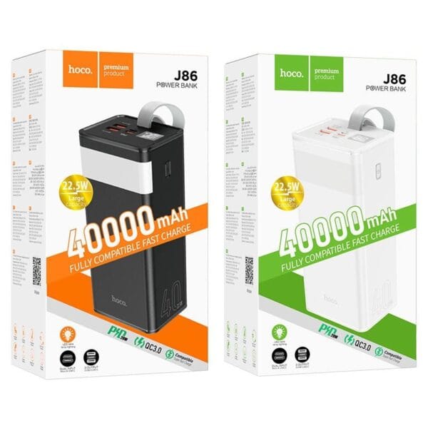 Hoco J86 Powermaster - Power Bank 40000mAh Fast Charge 22.5W