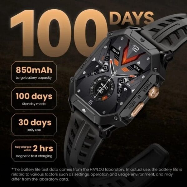 Xiaomi HAYLOU IRON N1 - Montre Connectée de Qualité Militaire – Image 11