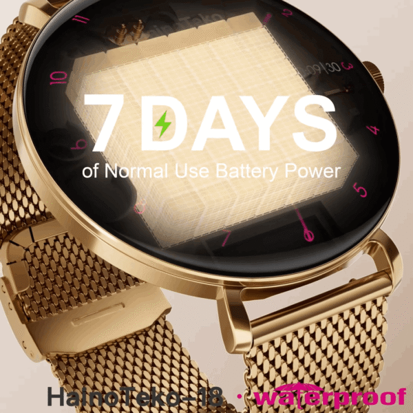 HainoTeko-18 Waterproof – Smart Watch AMOLED for Ladies – Image 15
