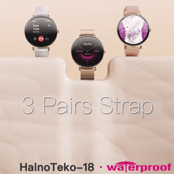 HainoTeko-18 Waterproof – Smart Watch AMOLED for Ladies – Image 8