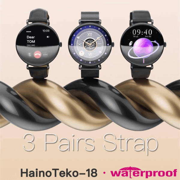 HainoTeko-18 Waterproof – Smart Watch AMOLED for Ladies – Image 9