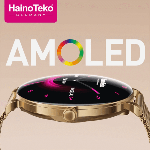HainoTeko-18 Waterproof – Smart Watch AMOLED for Ladies – Image 13