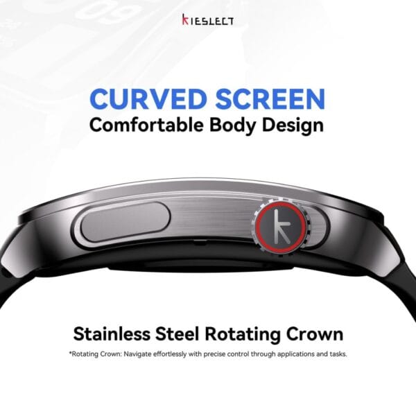 Kieslect Balancs Edge - Smartwatch Écran AMOLED FHD Incurvé 2.01 pouces – Image 7