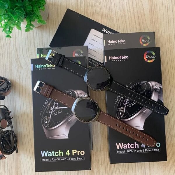 HainoTeko RW-32 Watch 4 Pro - Smart Watch avec Écran AMOLED incurvé – Image 2