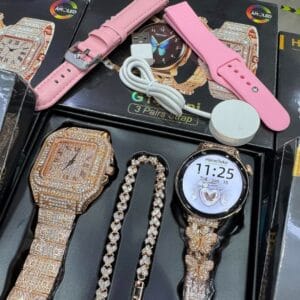 HainoTeko G14 Mini – Pack Smart Watch: 1*Bracelet, 1*Montre Classique, 1*Smart Watch avec 3 Bracelets