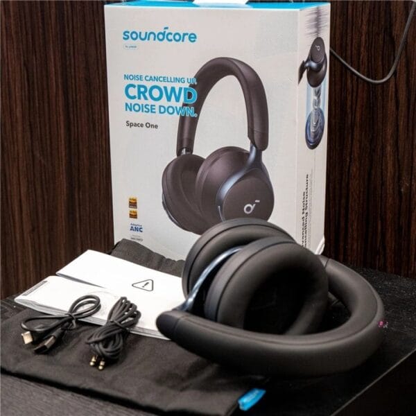 Anker Soundcore Space One - Casque Bluetooth 5.3 avec ANC Adaptatif & Audio Hi-Res – Image 12