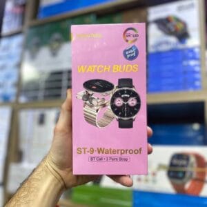 HainoTeko ST-9 Buds Waterproof – Écouteurs Bluetooth + Smart Watch AMOLED for Ladies