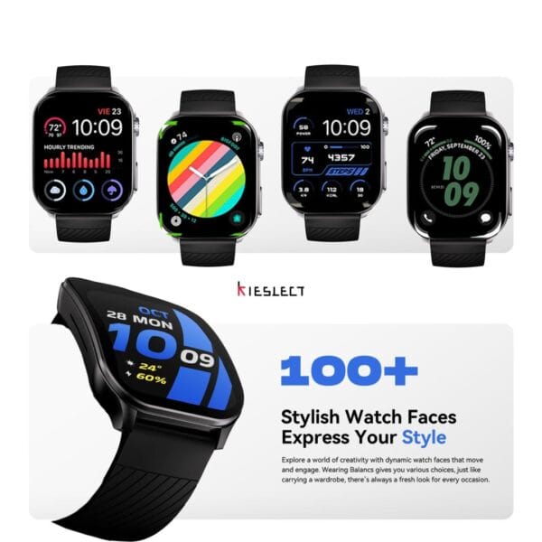 Kieslect Balancs Edge - Smartwatch Écran AMOLED FHD Incurvé 2.01 pouces – Image 8