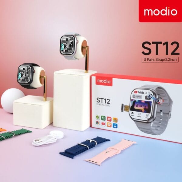 Modio 4G ST12 4/64 GB – Smartwatch 4G avec Carte SIM, WIFI, GPS, Bluetooth – Image 3