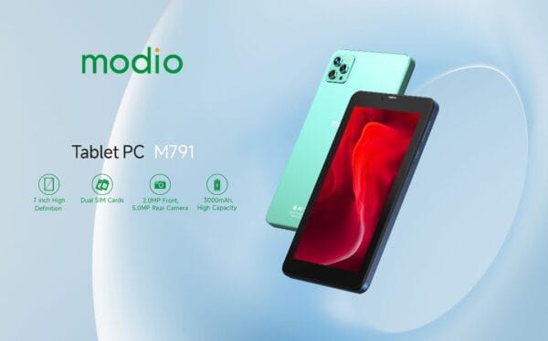 Modio M791 6/256 Go – Tablette 7 pouces avec Double SIM, 5G, WiFi & Camera – Image 2