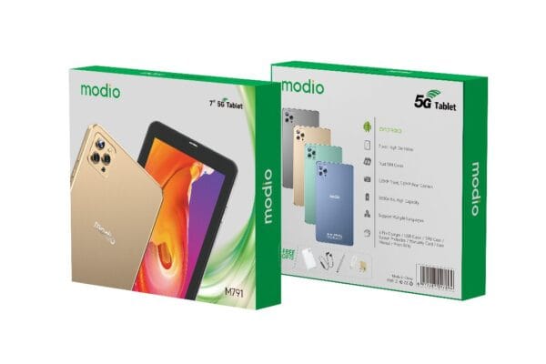 Modio M791 6/256 Go – Tablette 7 pouces avec Double SIM, 5G, WiFi & Camera – Image 5
