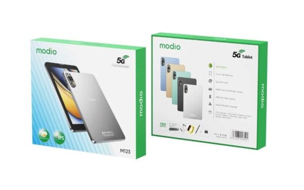 Modio M123 8/512 Go – Tablette Ecran IPS 8 pouces avec Double SIM, 5G, WiFi & Camera – Image 6