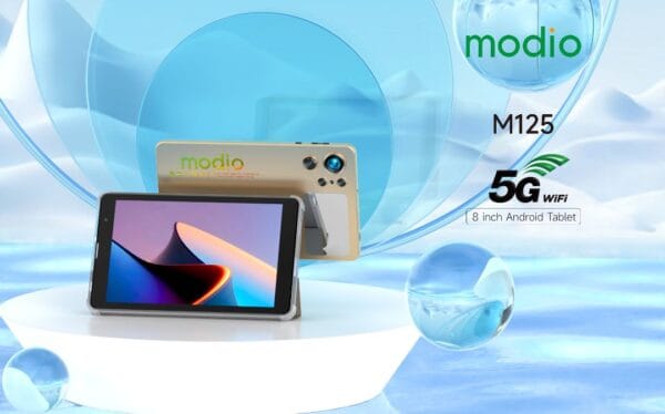 Modio M125 6/256 Go – Tablette Ecran IPS 8 pouces avec Double SIM, 5G, WiFi & Camera – Image 3