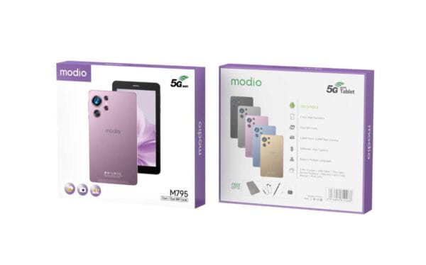 Modio M795 6/256 Go – Tablette Ecran IPS 7 pouces avec Double SIM, 5G, WiFi & Camera – Image 4