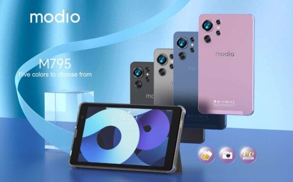 Modio M795 6/256 Go – Tablette Ecran IPS 7 pouces avec Double SIM, 5G, WiFi & Camera – Image 3