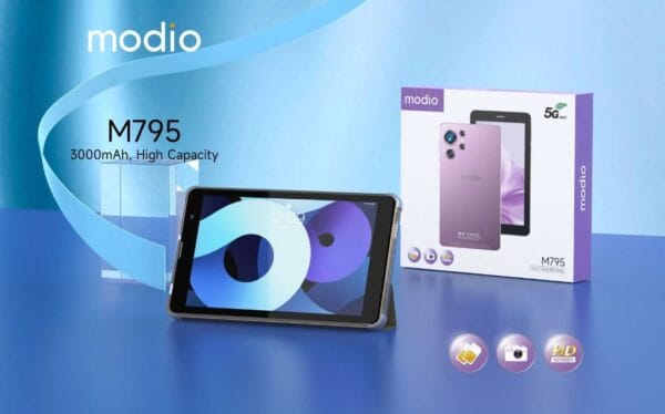 Modio M795 6/256 Go – Tablette Ecran IPS 7 pouces avec Double SIM, 5G, WiFi & Camera – Image 2