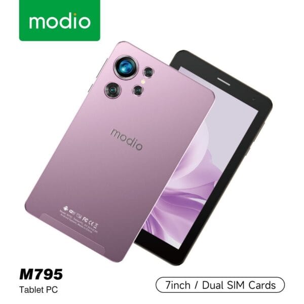 Modio M795 6/256 Go – Tablette Ecran IPS 7 pouces avec Double SIM, 5G, WiFi & Camera