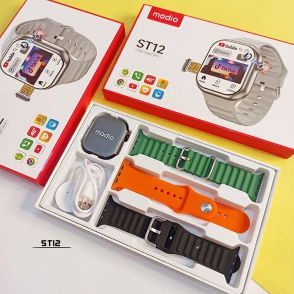Modio 4G ST12 4/64 GB – Smartwatch 4G avec Carte SIM, WIFI, GPS, Bluetooth – Image 6