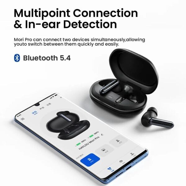 Xiaomi HAYLOU Mori Pro ANC - Écouteurs Bluetooth 5.4 avec 6 Micros ENC – Image 10