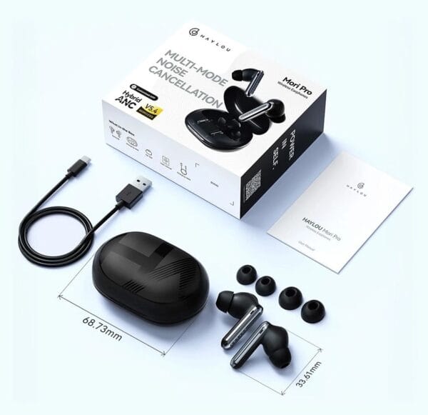 Xiaomi HAYLOU Mori Pro ANC - Écouteurs Bluetooth 5.4 avec 6 Micros ENC – Image 13